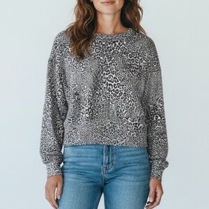 Onzie  Leopard Print Sweatshirt